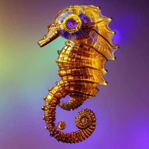 A crystal Seahorse 