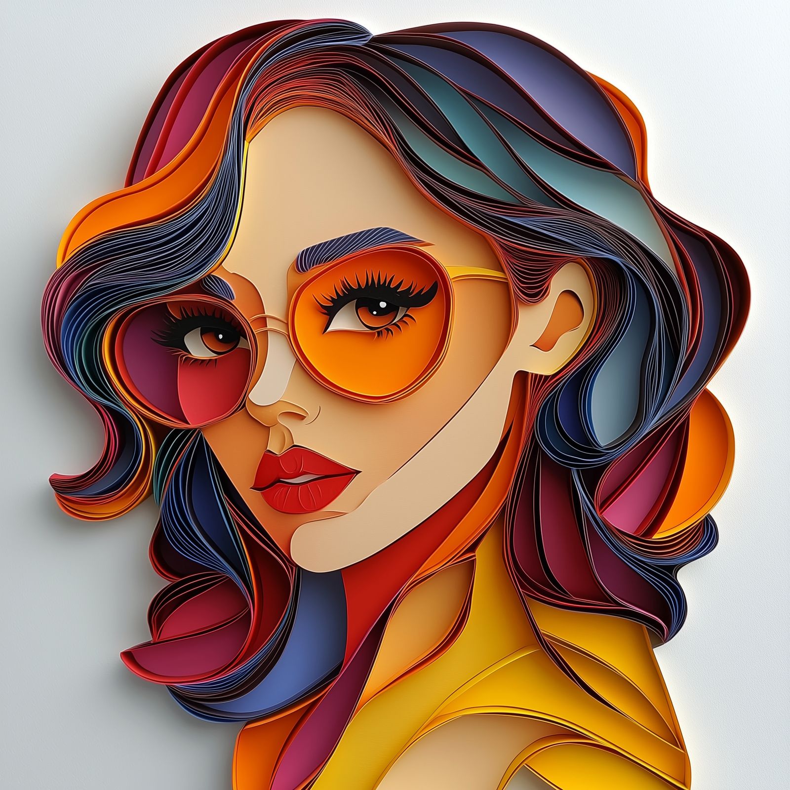 Papercutout Portrait