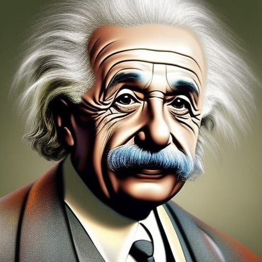 Albert Einstein - AI Generated Artwork - NightCafe Creator