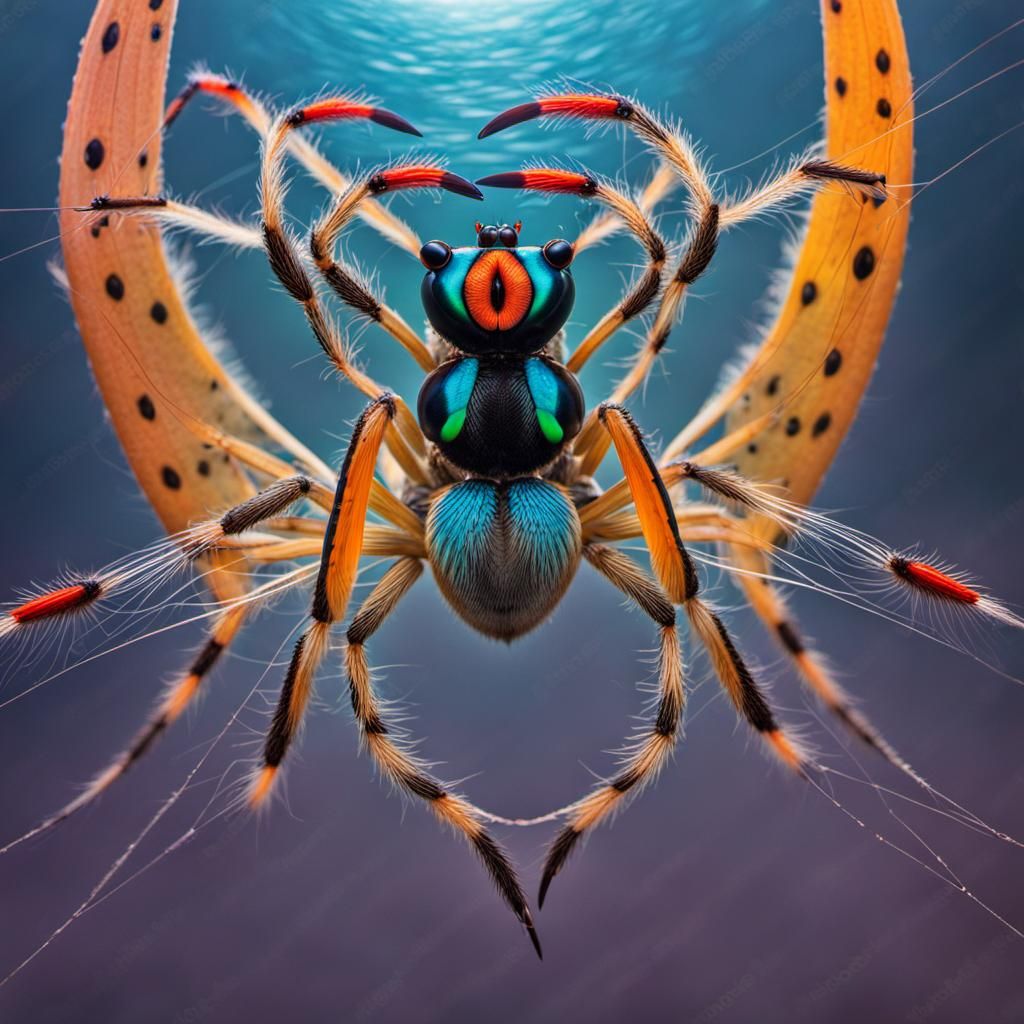 Hybrid spider - AI Generated Artwork - NightCafe Creator