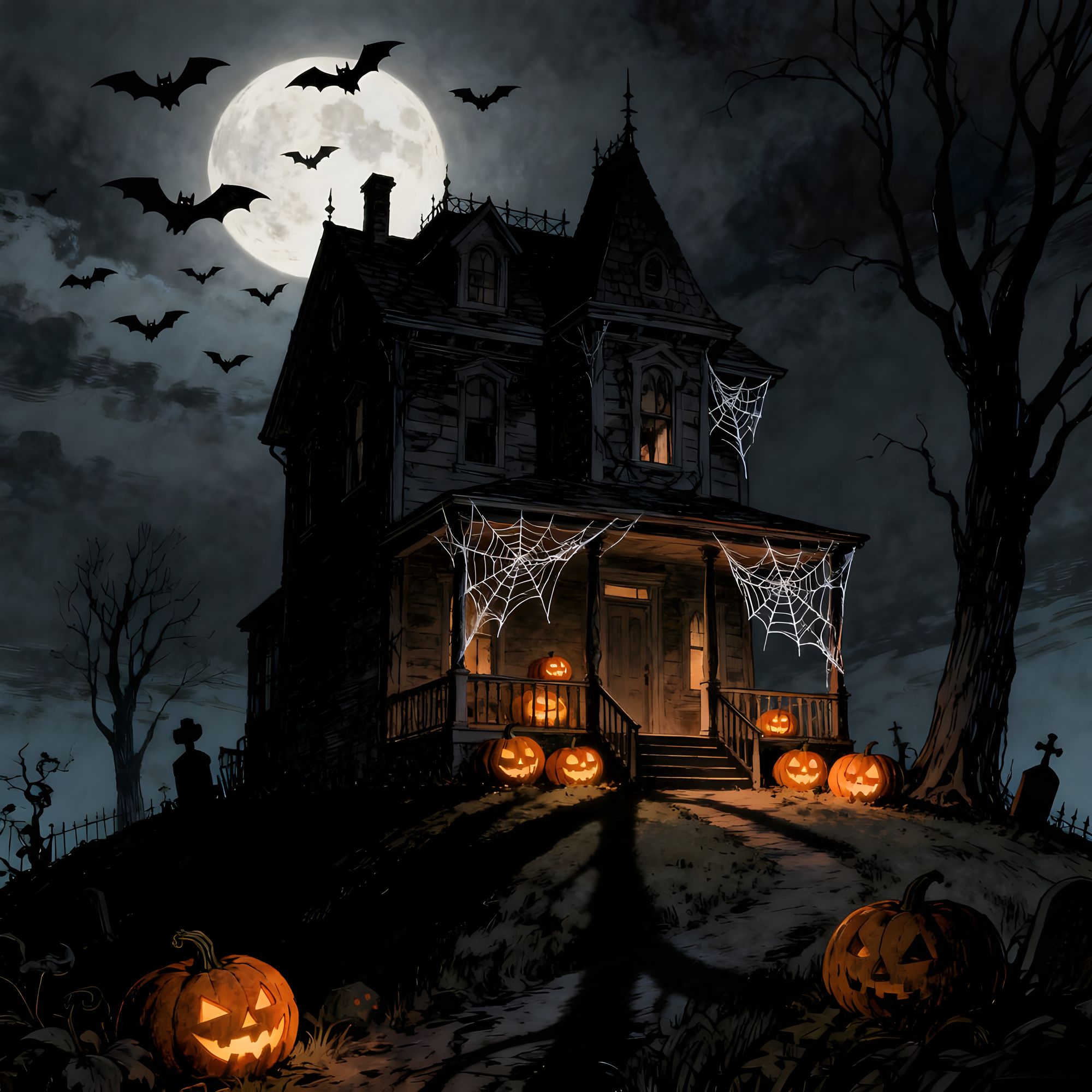 Halloween scene 