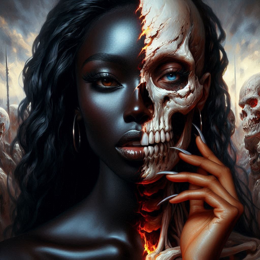 One side is Life, the other side is Death . They both inhabit the same person