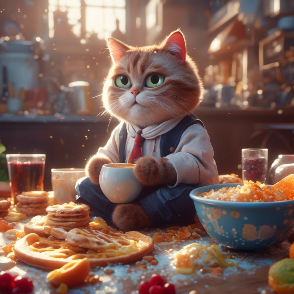 <lora:Kyoot:1.0> A fat cat lazy day out