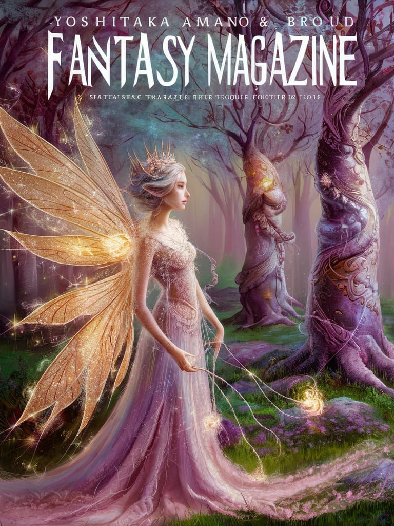 Art by Yoshitaka Amano and Brian Froud, captivating fantasy magazine ...