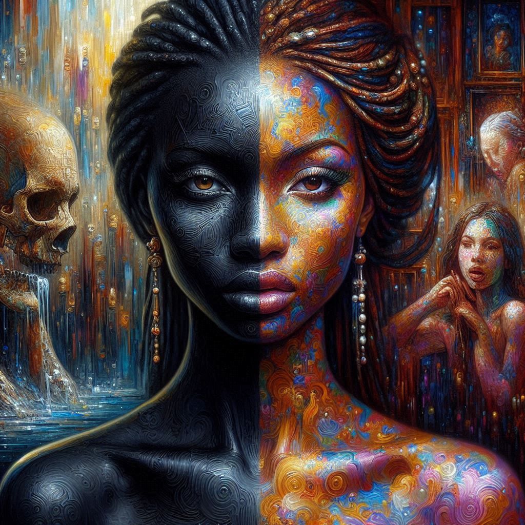 One side is Life, the other side is Death . They both inhabit the same person