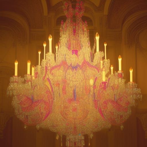 Ostentatious Crystal-Chandelier