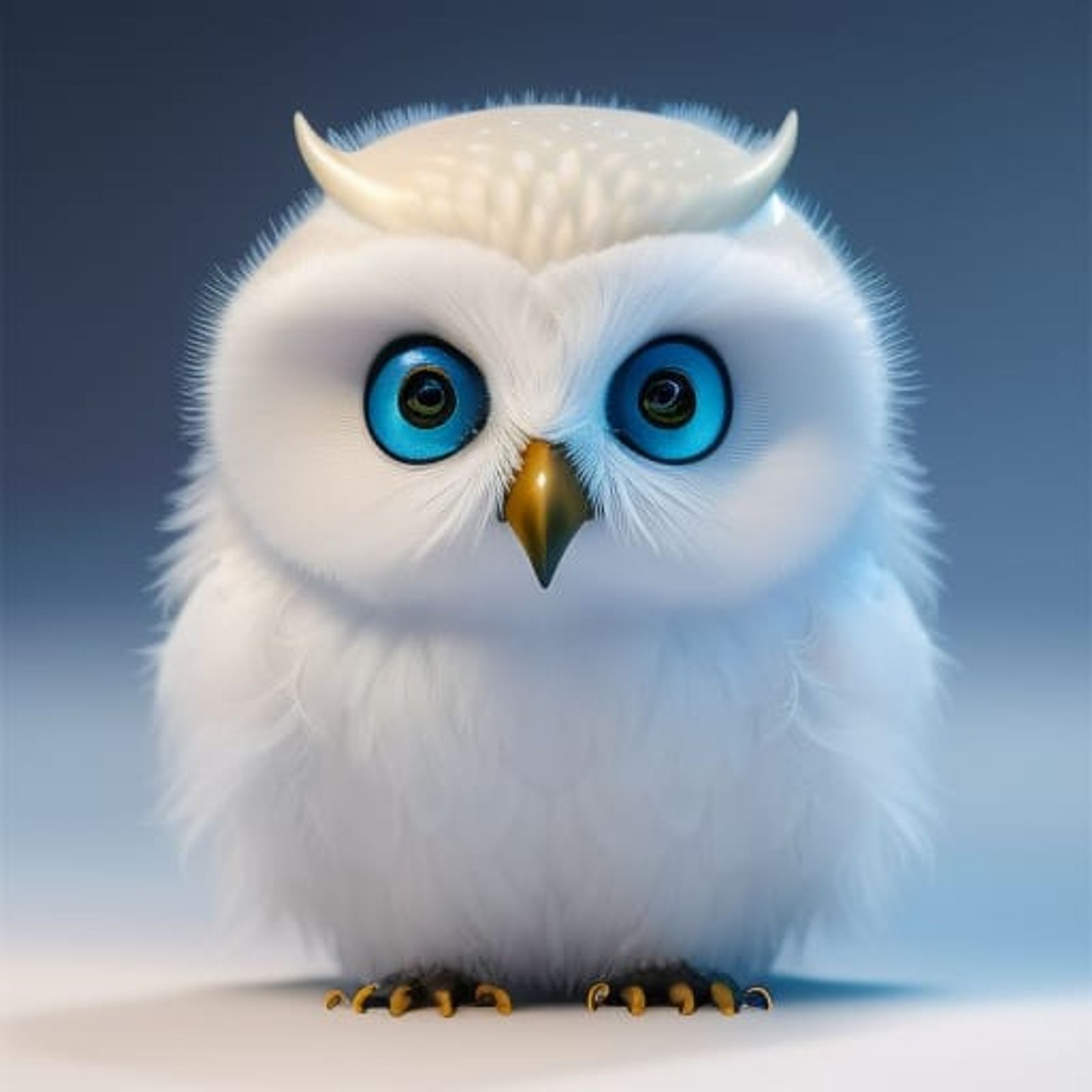 baby snowy owl