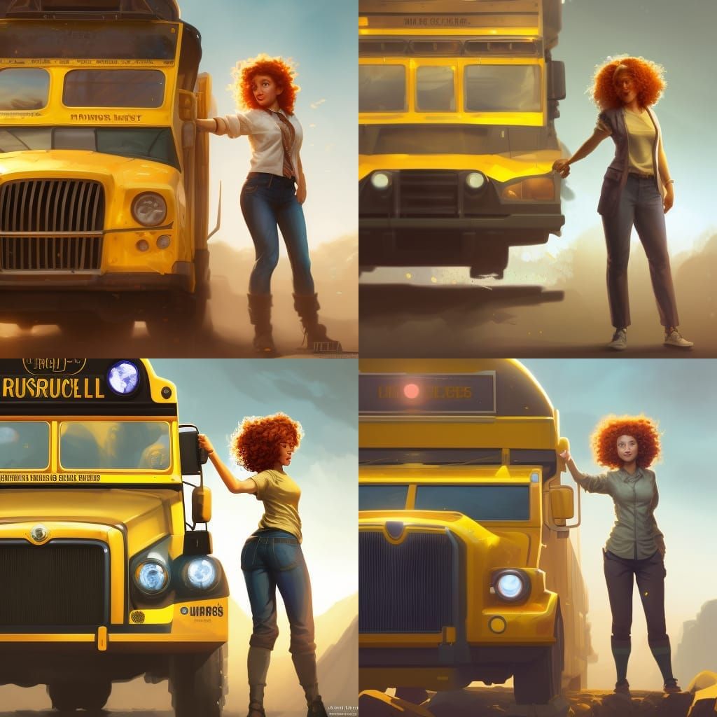 Magic School Bus - AI Generated Artwork - NightCafe Creator