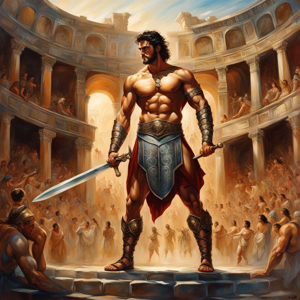 Gladiator 231108A - AI Generated Artwork - NightCafe Creator