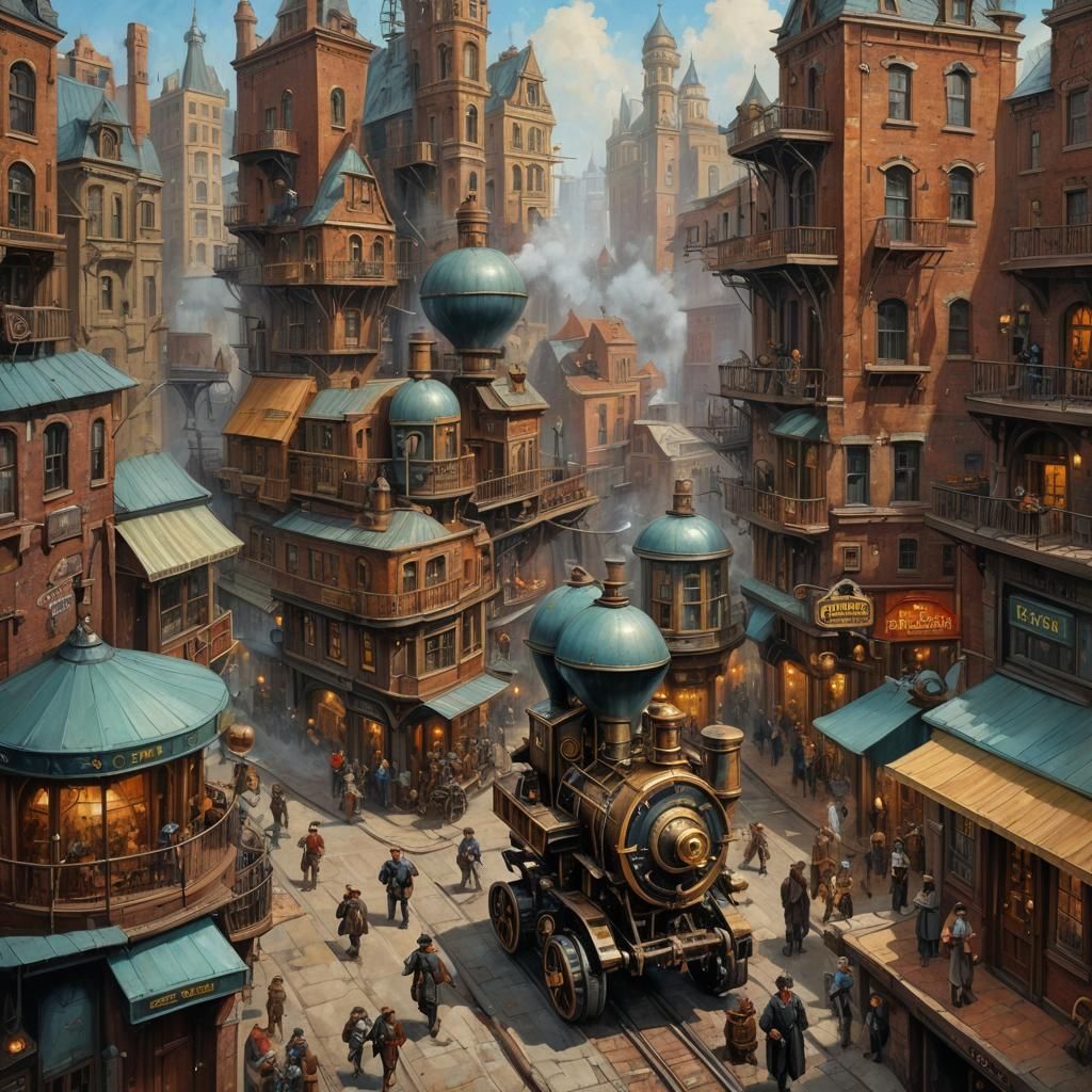 Steampunk city