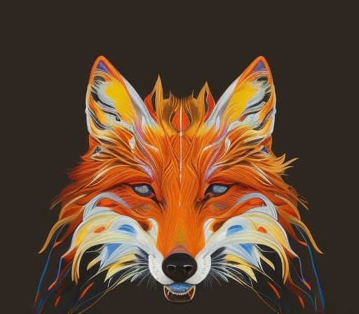 Drip Goes the Fox - AI Generated Artwork - NightCafe Creator