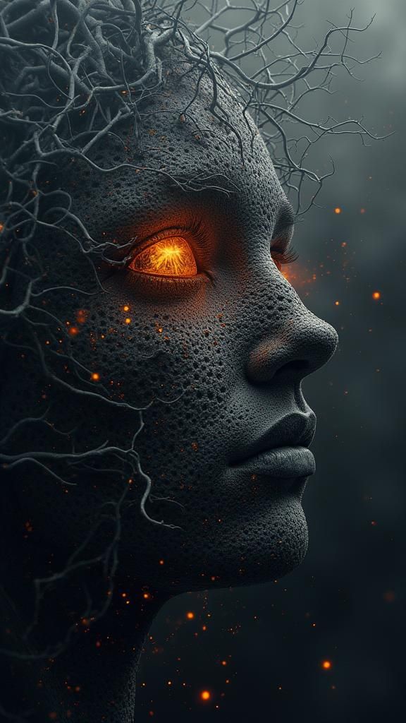 Whispers of shadows promise eternal torment, where light dares not tread. neural network, surreal, smoky ...  by @Heathen