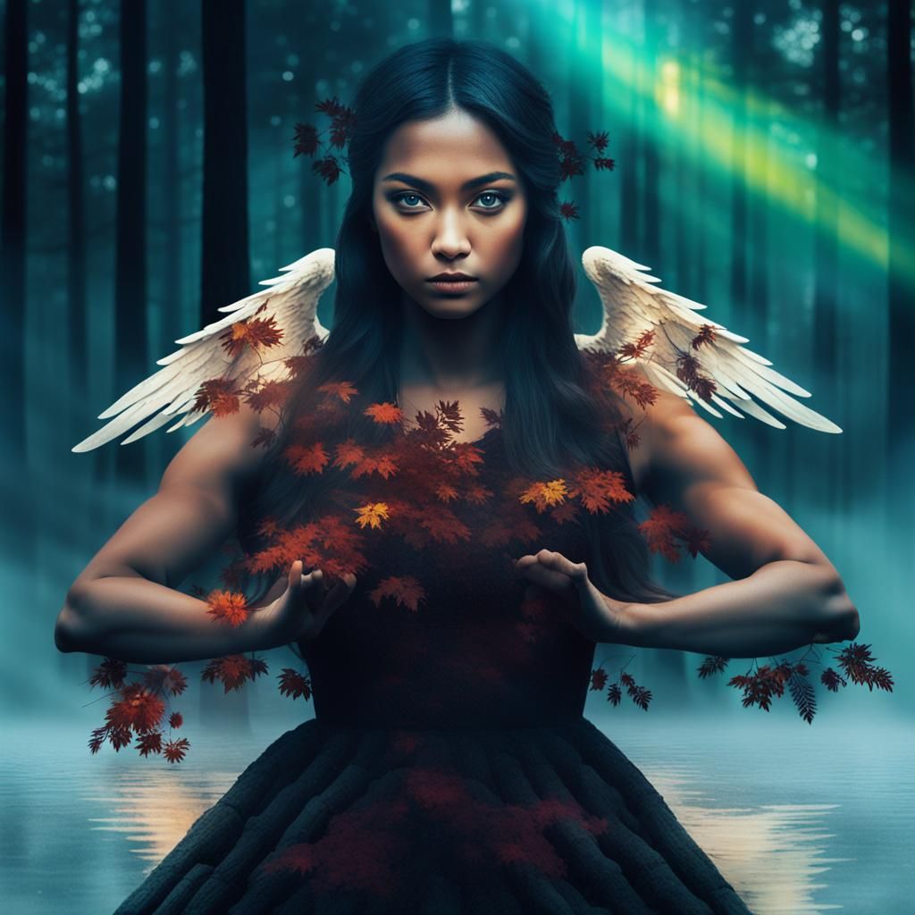 Angel in the forest