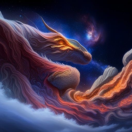 Dragon in the universe milkyway epic color corrected deep co...