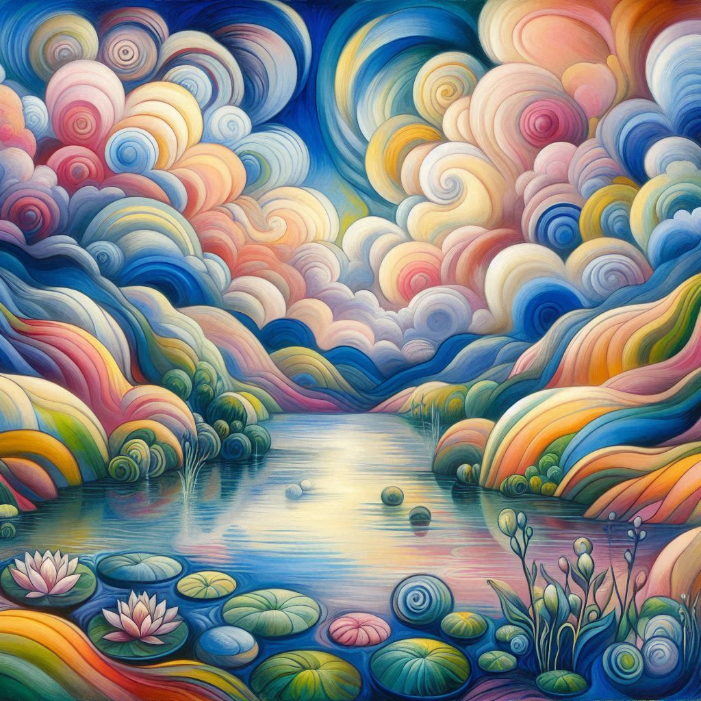 Expressionist landscape