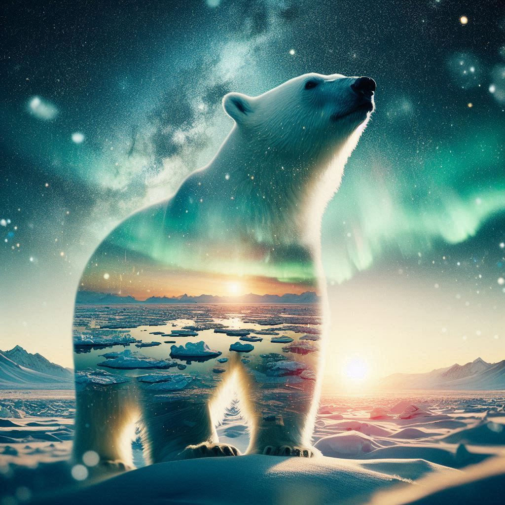 double exposure beautiful fantasy portrait landscape..