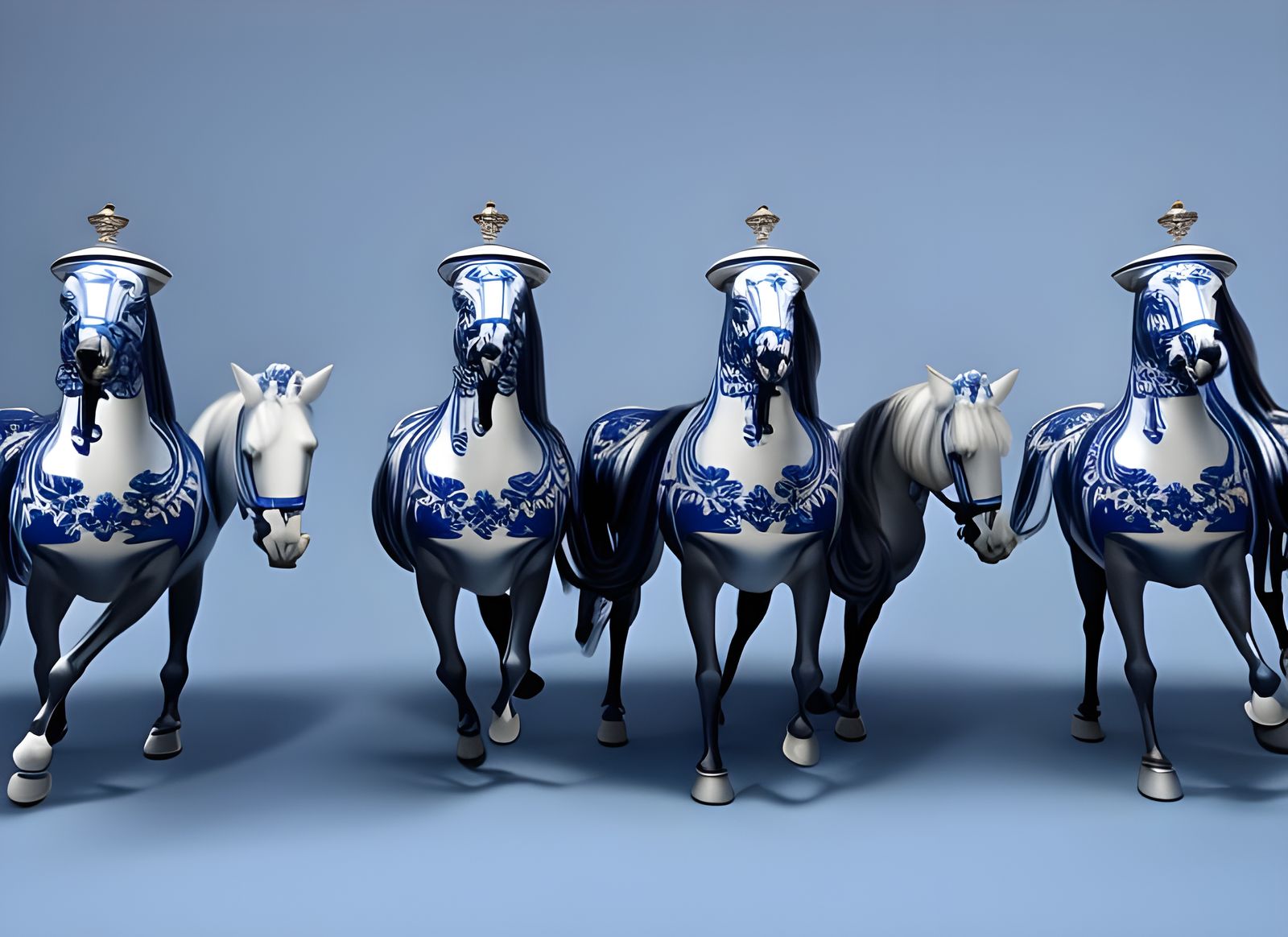 The Four Horses of the Teapocalypse   by @Dooboofay