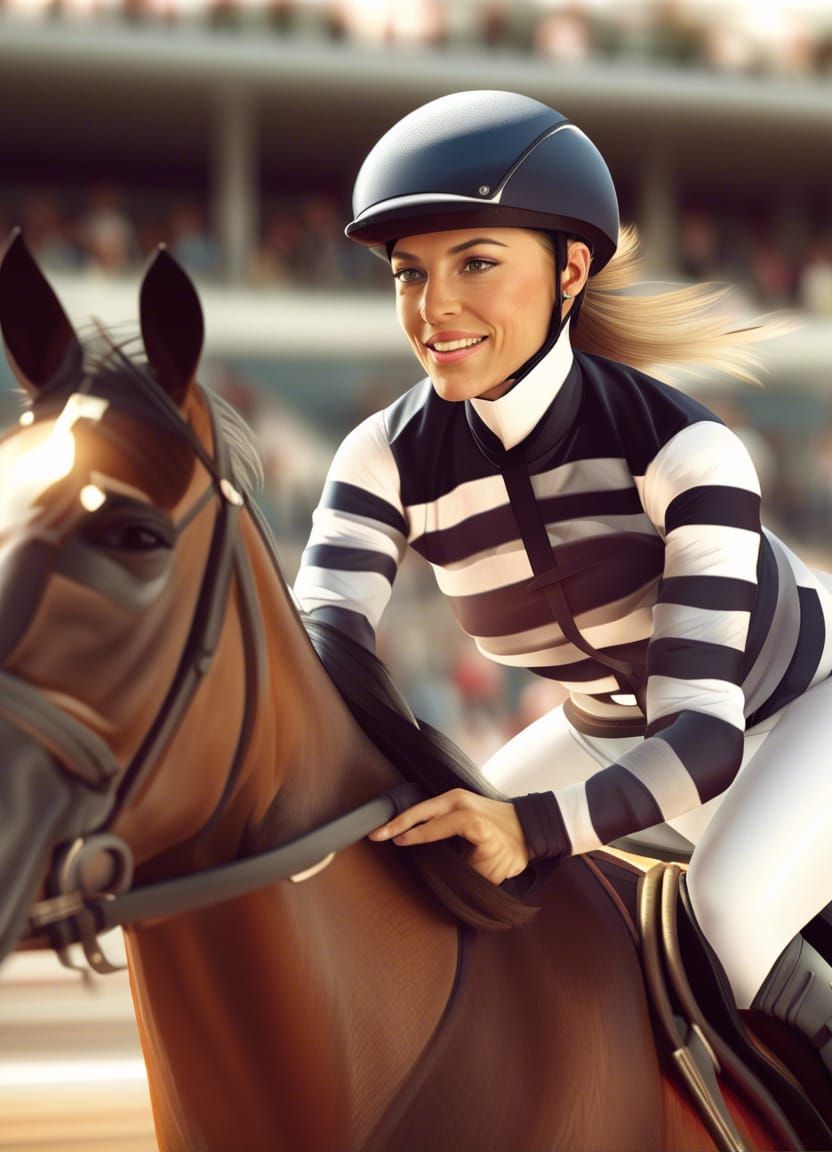 Riding for The Finish Line AI Generated Artwork NightCafe Creator