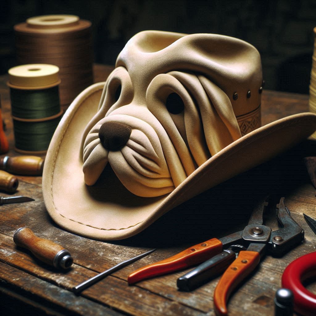 (Bing) Custom Canine Cowboy Caps IV