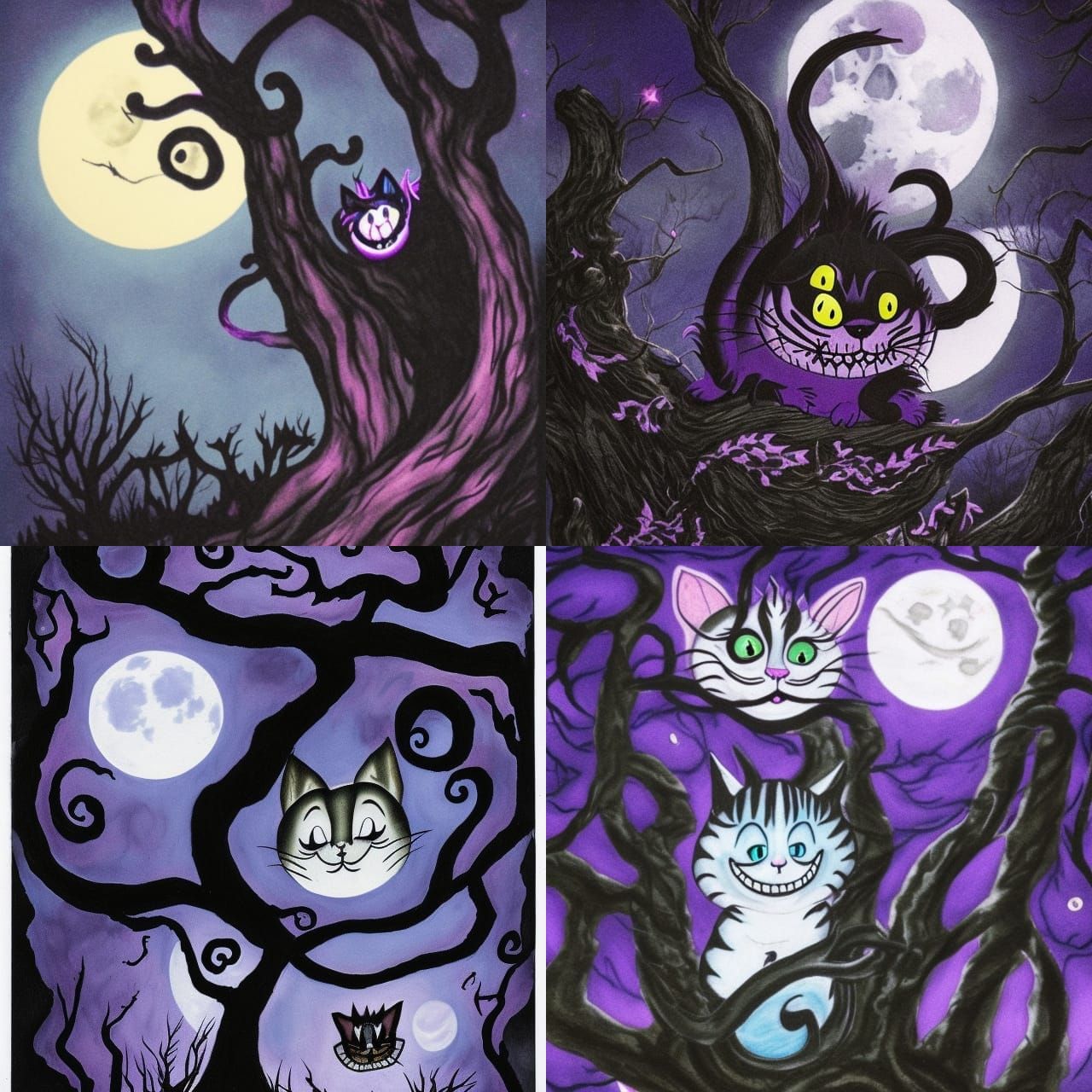 Abstract Cheshire Cat AI Generated Artwork NightCafe Creator