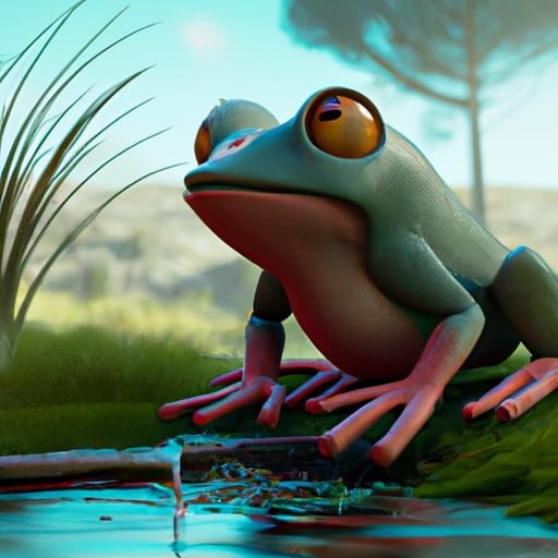 classic frog - AI Generated Artwork - NightCafe Creator