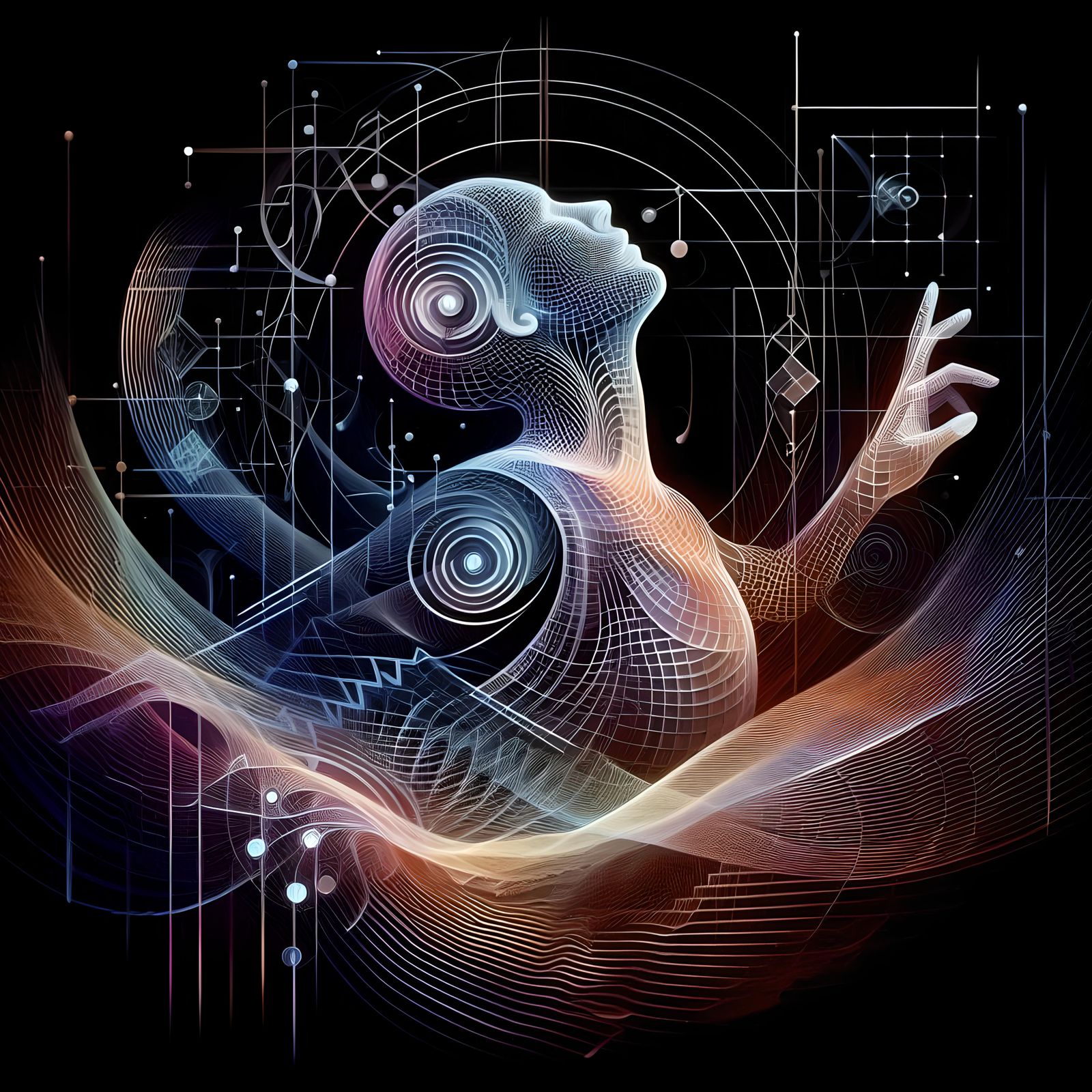 A figurative and elegant representation that combines sound ...