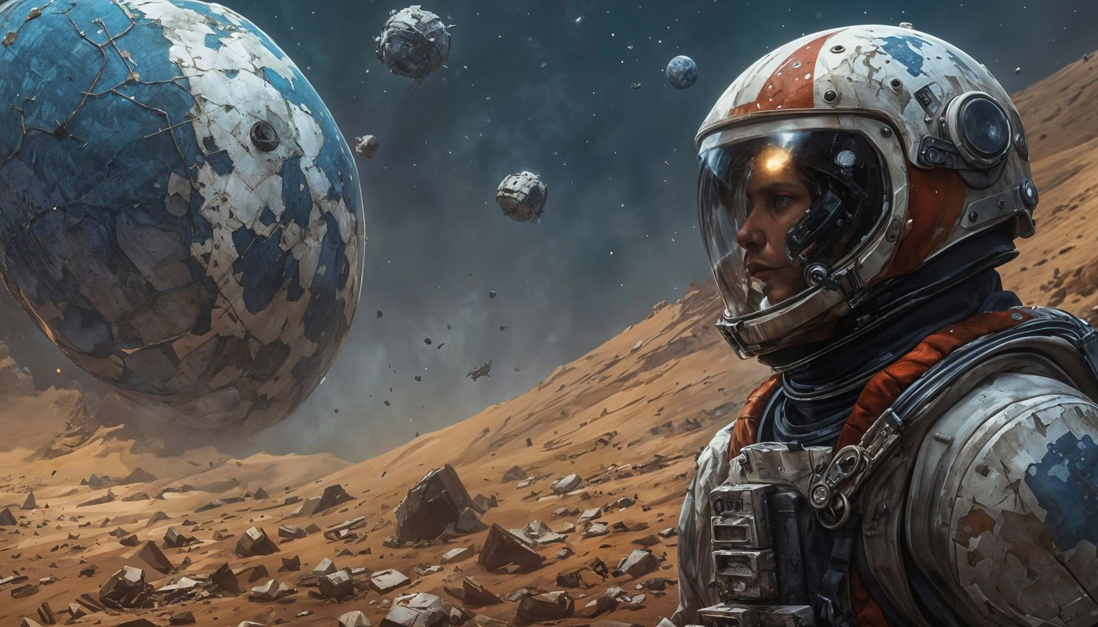 Astronaut Lost in the Void  by @Runarguten