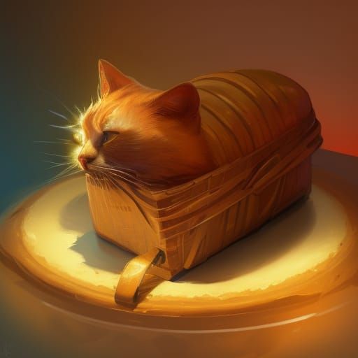 Kitty loaf  by @Momo
