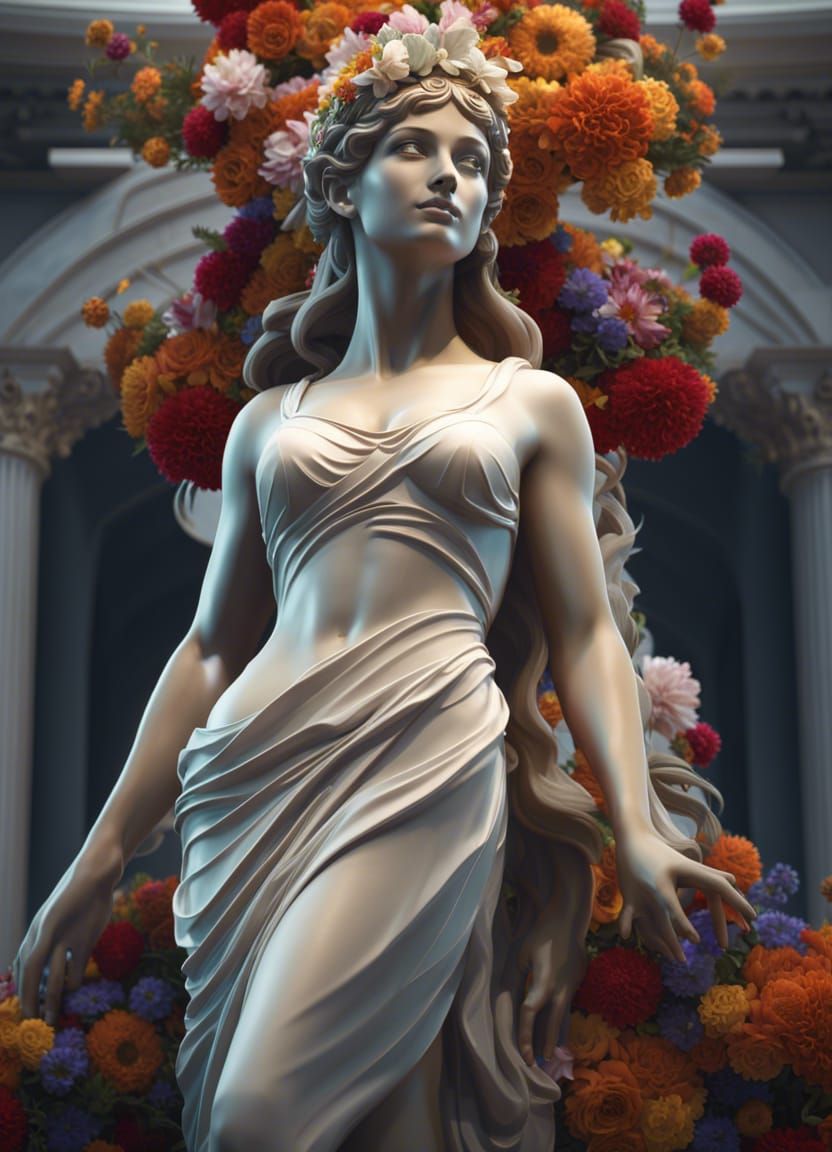 Beautiful Grecian Statue AI Generated Artwork NightCafe Creator