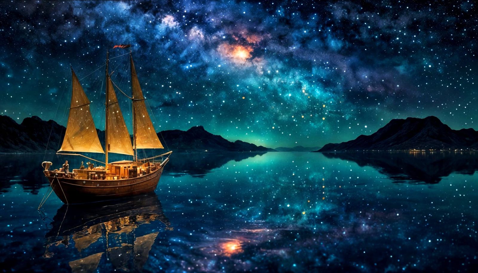 Sailing towards the Land of Stars  by @Nimira
