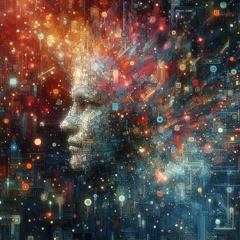 double exposure beautiful fantasy DALL-E 3 portrait landscap...