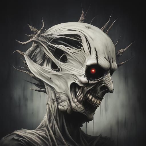 <lora:Dark-Strain DSv8:1.0>Coffee art, horror, ghastliness, evil, spine-chilling, dark, muted colours