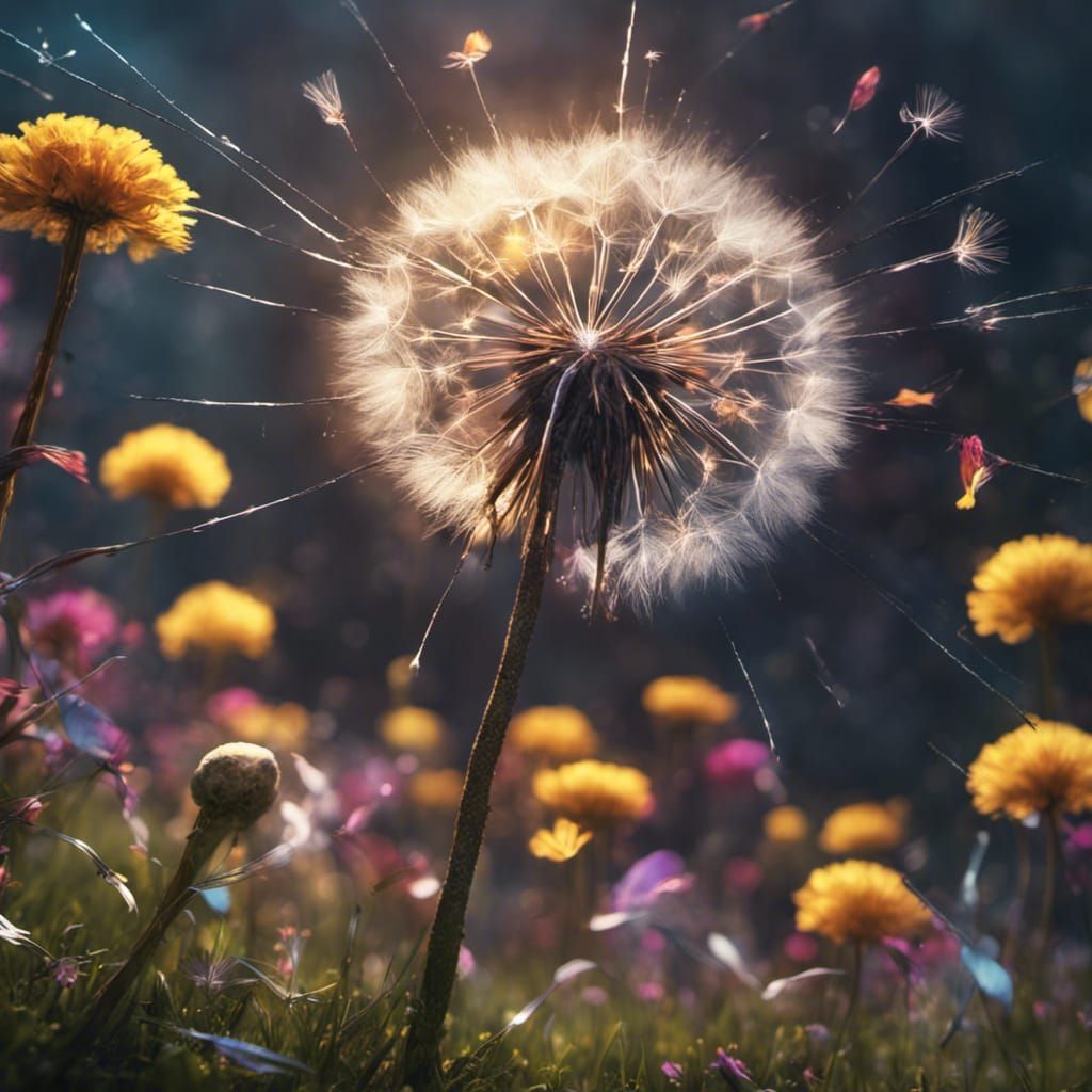 Dandelion flowers