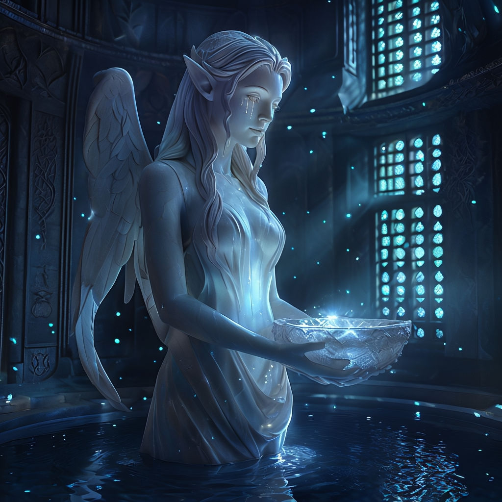 The mysterious key tower interior view: The healing room