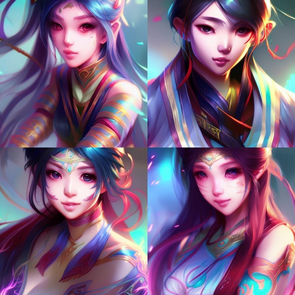 Cute Asian Animated Girl - Ai Generated Artwork - Nightcafe Creator