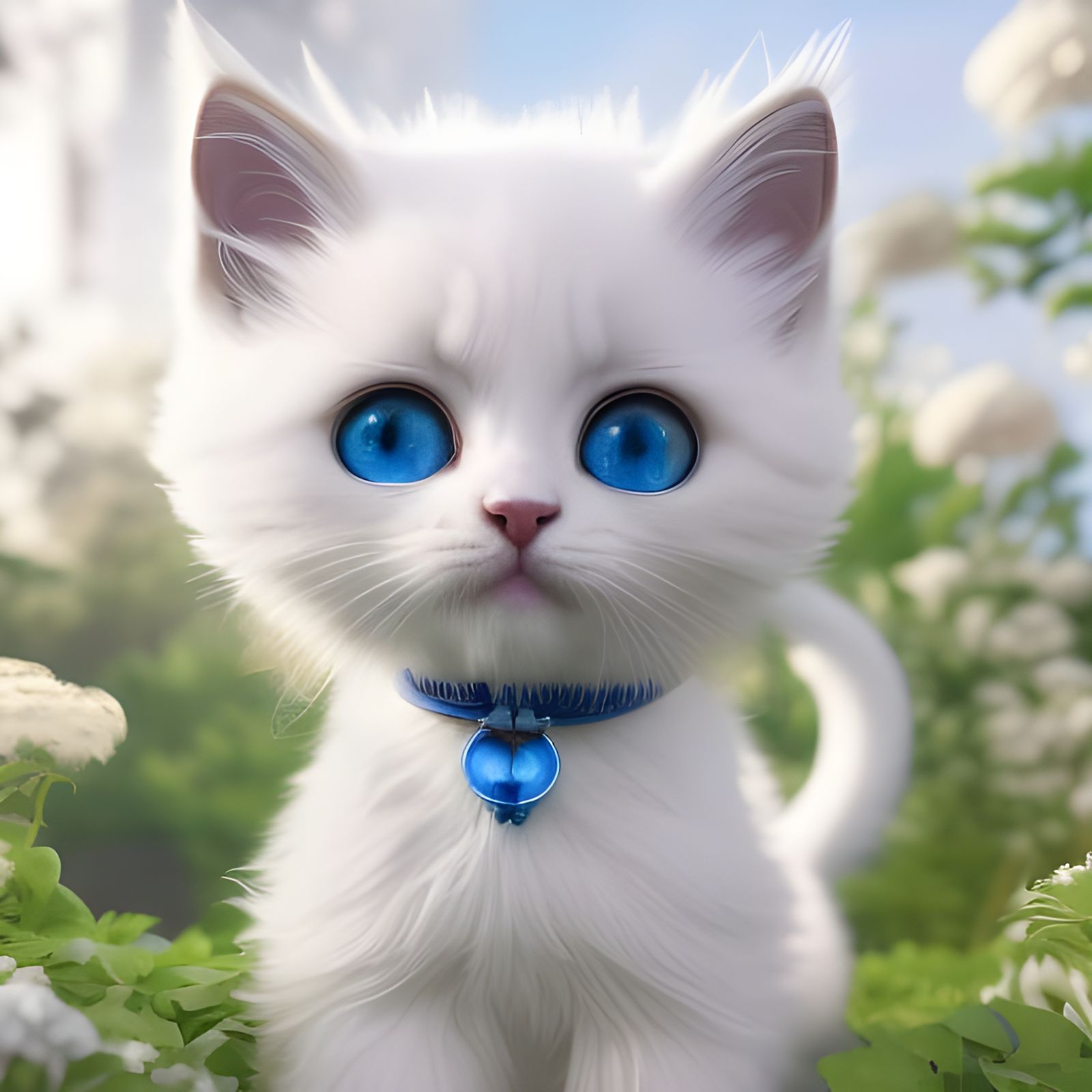 A Blue-Eyed Fluff  by @LA2688