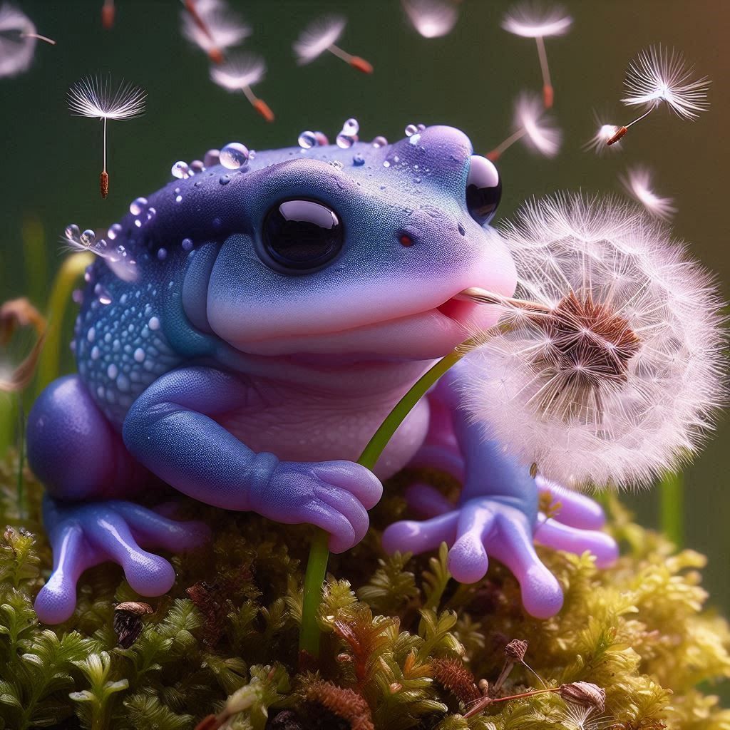 Dandelion frog