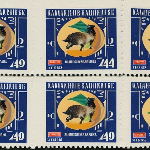 Two used postage stamps of Intergalactic Empire with flurry ...