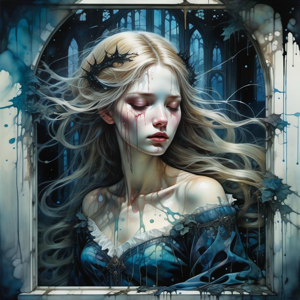 Dark fantasy sleeping beauty