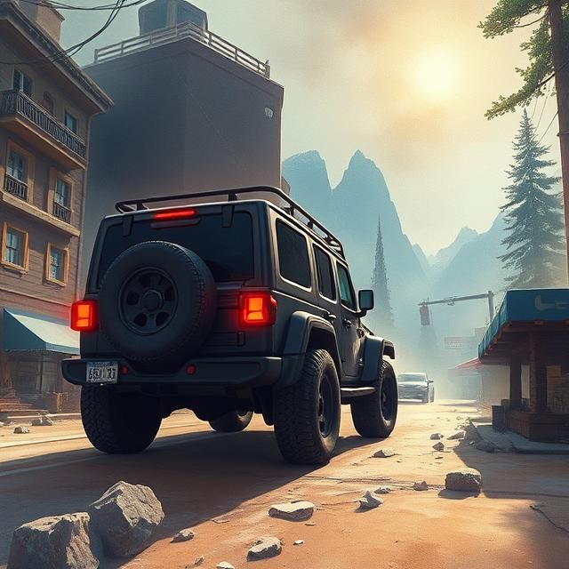 BLACK  JEEP PATRIOT.