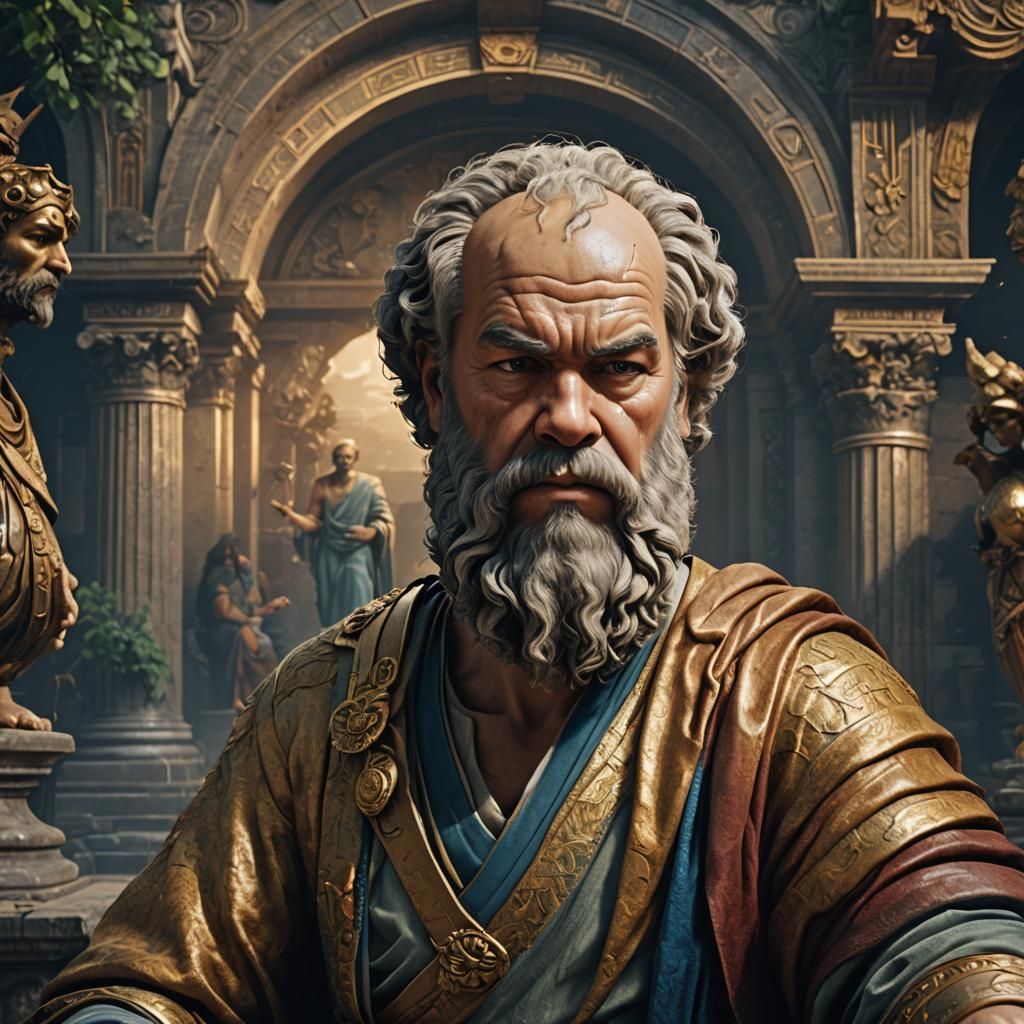 Portrait of Socrates the philosopher