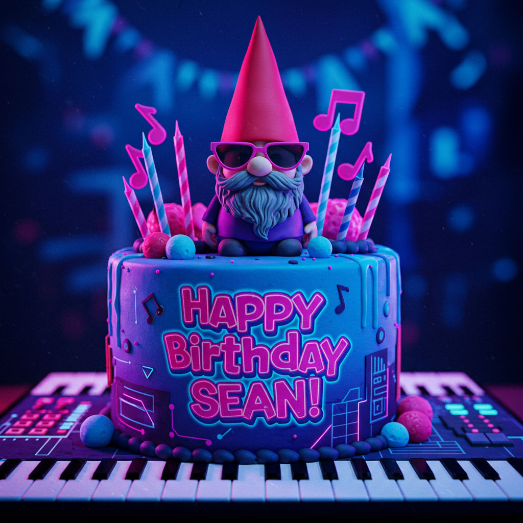 Happy Birthday Musical Cyberpunk Gnome