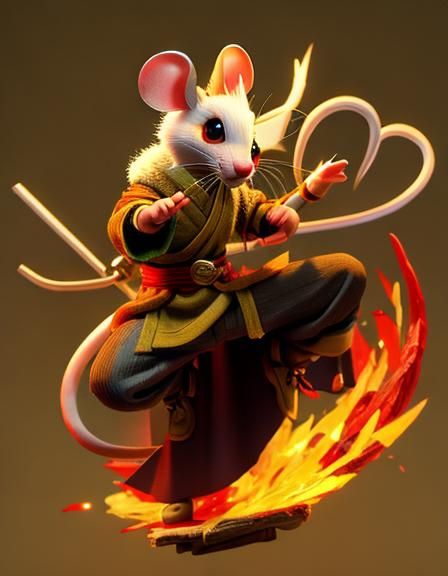 Mouse kung-fu master