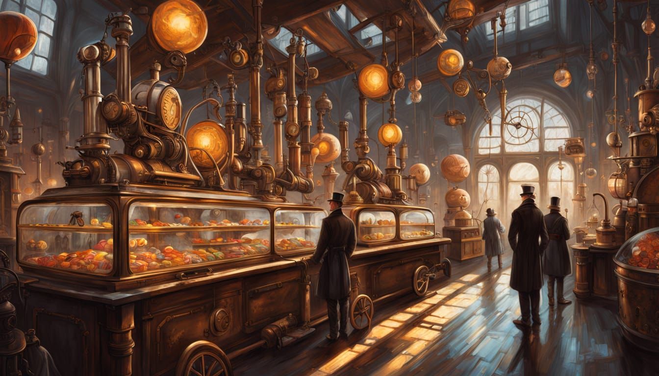 Steampunk Bakery Shop  by @CheezyCreations