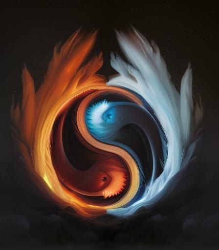 Yin and Yang as Fire and Ice