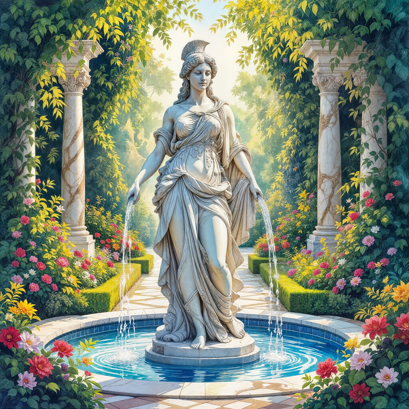 Fountain Athena  by @Kristen Dover