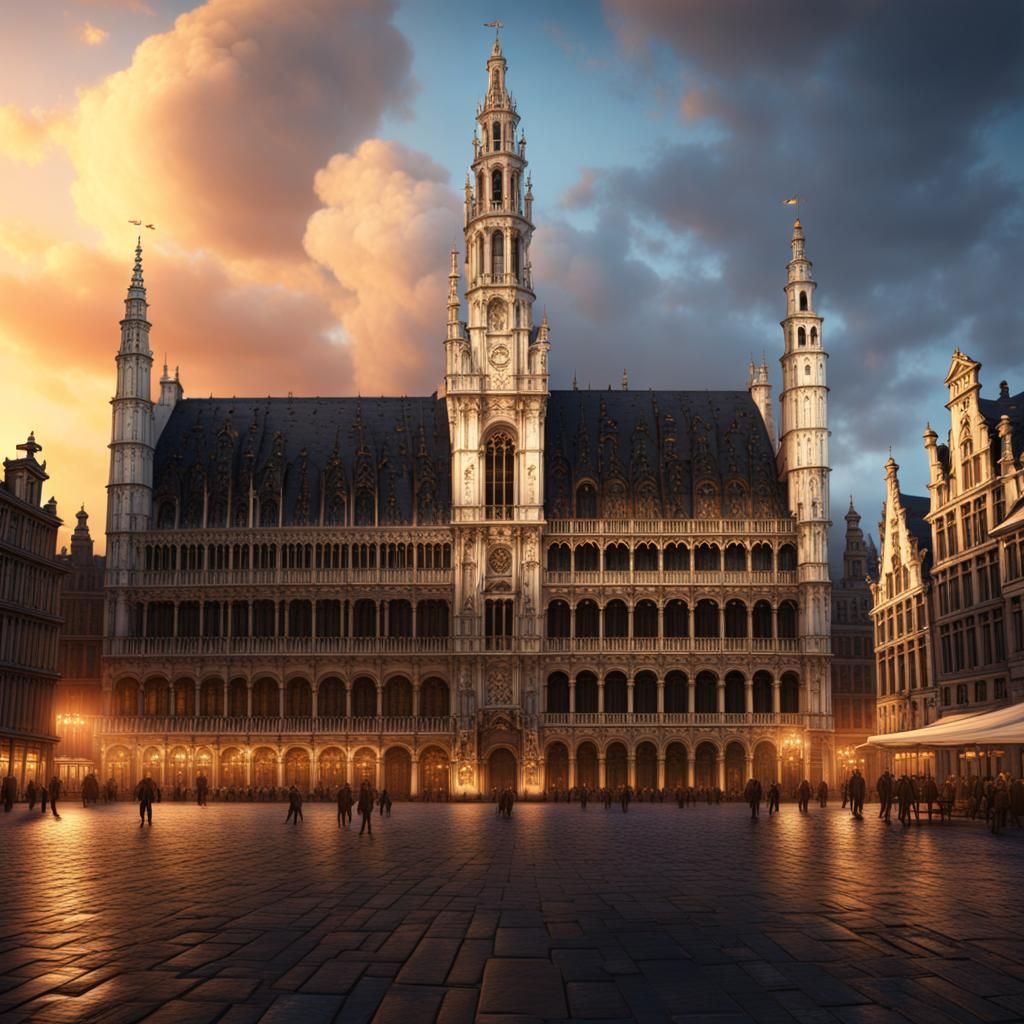 Brussels Grand Place AI Generated Artwork NightCafe Creator   JIm65158kNCOBYxoGsWY  1  Cukno 