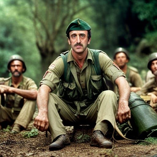 Peter Sellers in the movie Platoon, directed by Oliver Stone. Full ...
