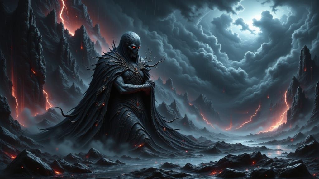 <lora:Druga Vaughn:1.0> <lora:Dark Expressionism:1.0> <lora:My Nightmare:1.0> <lora:Red Water Flux:1.0> Gilgamesh and Utnapishtim Hugging af...