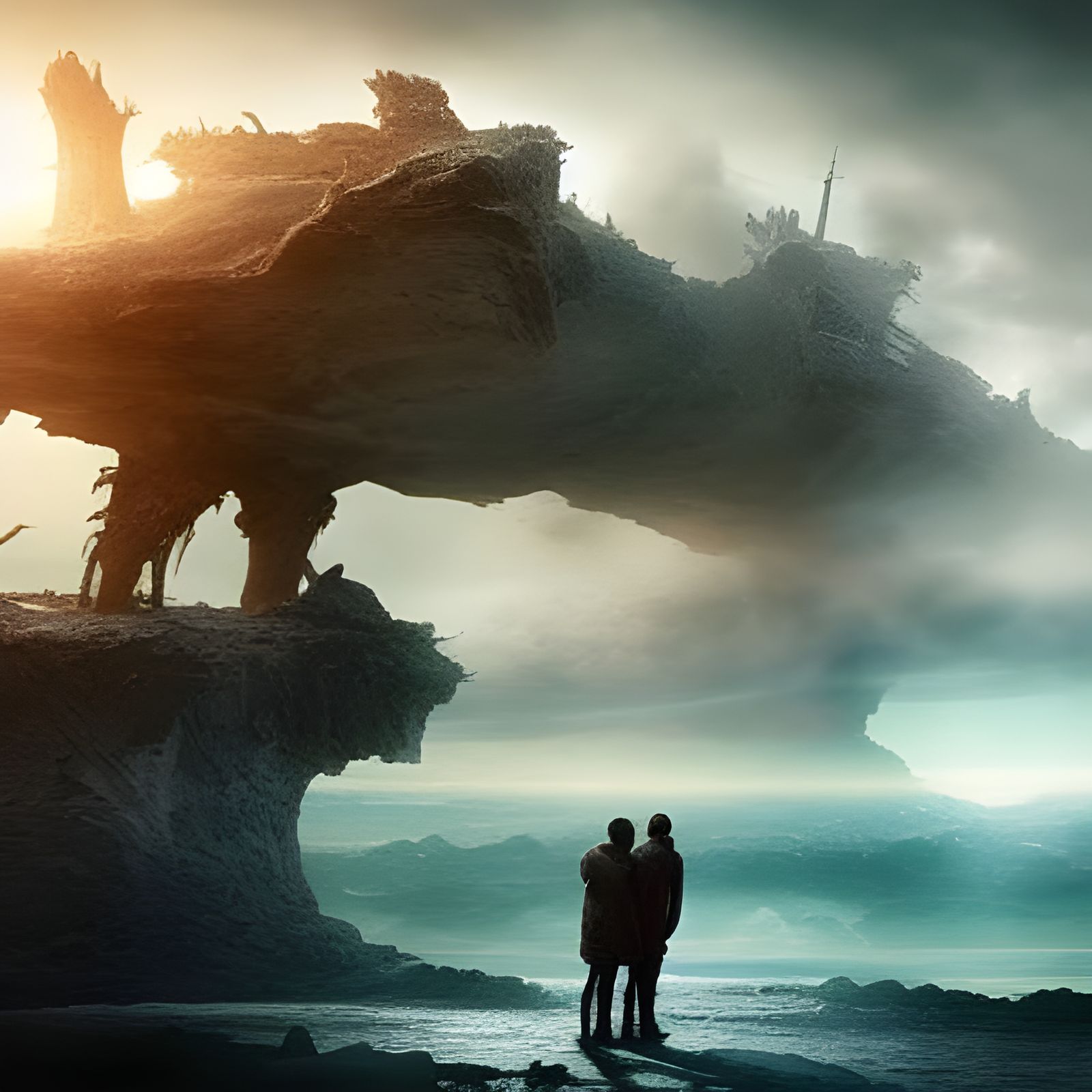 Two friends at the end of the world